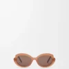 Lunettes de soleil Mini Oval Slim Milky Caramel