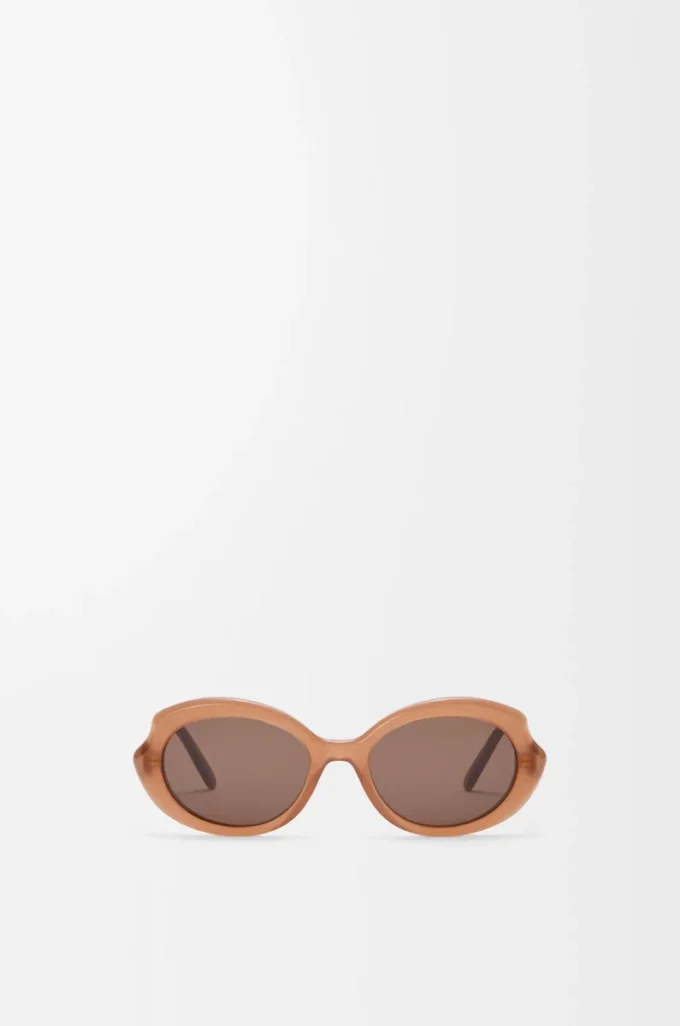 Lunettes de soleil Mini Oval Slim Milky Caramel