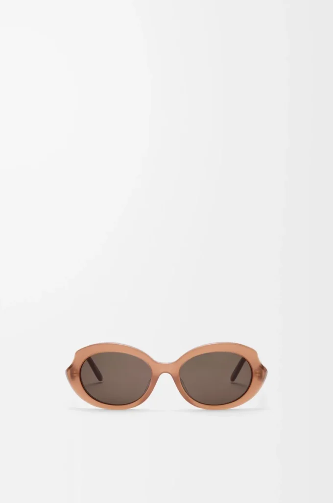 Lunettes de soleil Mini Oval Slim Milky Caramel