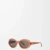 Lunettes de soleil Mini Oval Slim Milky Caramel