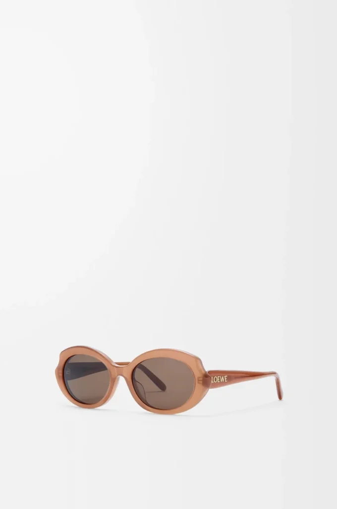 Lunettes de soleil Mini Oval Slim Milky Caramel