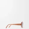 Lunettes de soleil Mini Oval Slim Milky Caramel