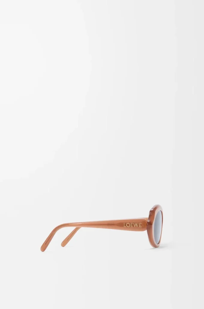 Lunettes de soleil Mini Oval Slim Milky Caramel