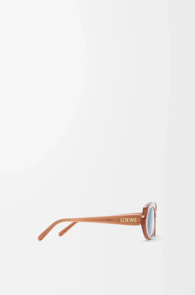 Lunettes de soleil Mini Oval Slim Milky Caramel