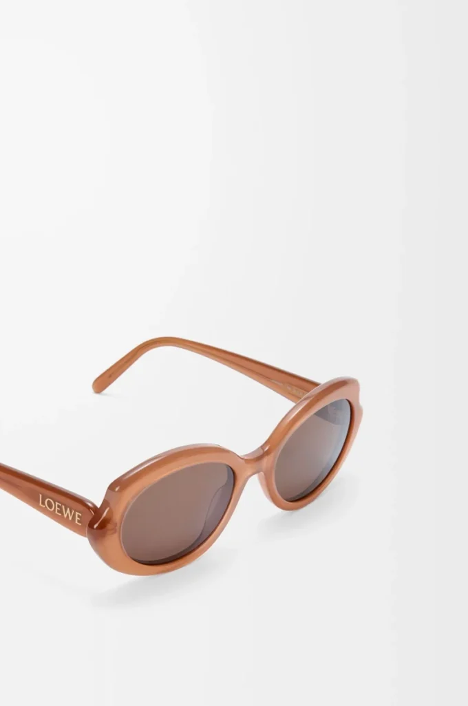 Lunettes de soleil Mini Oval Slim Milky Caramel