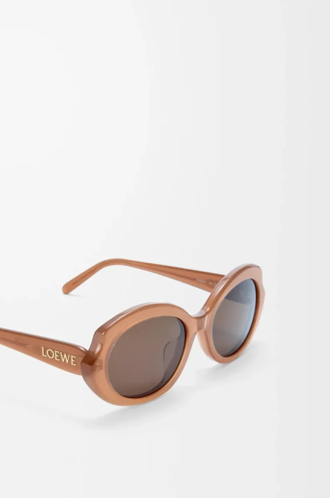 Lunettes de soleil Mini Oval Slim Milky Caramel