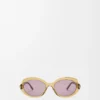 Lunettes de soleil Mini Oval Slim transparentes olive