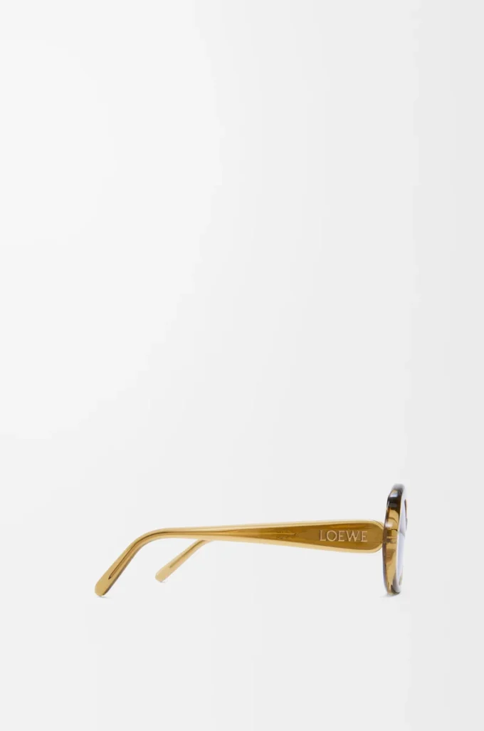Lunettes de soleil Mini Oval Slim transparentes olive