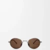 Lunettes de soleil ovales Groove Brown Sugar
