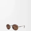 Lunettes de soleil ovales Groove Brown Sugar