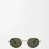 Lunettes de soleil ovales Groove Vert