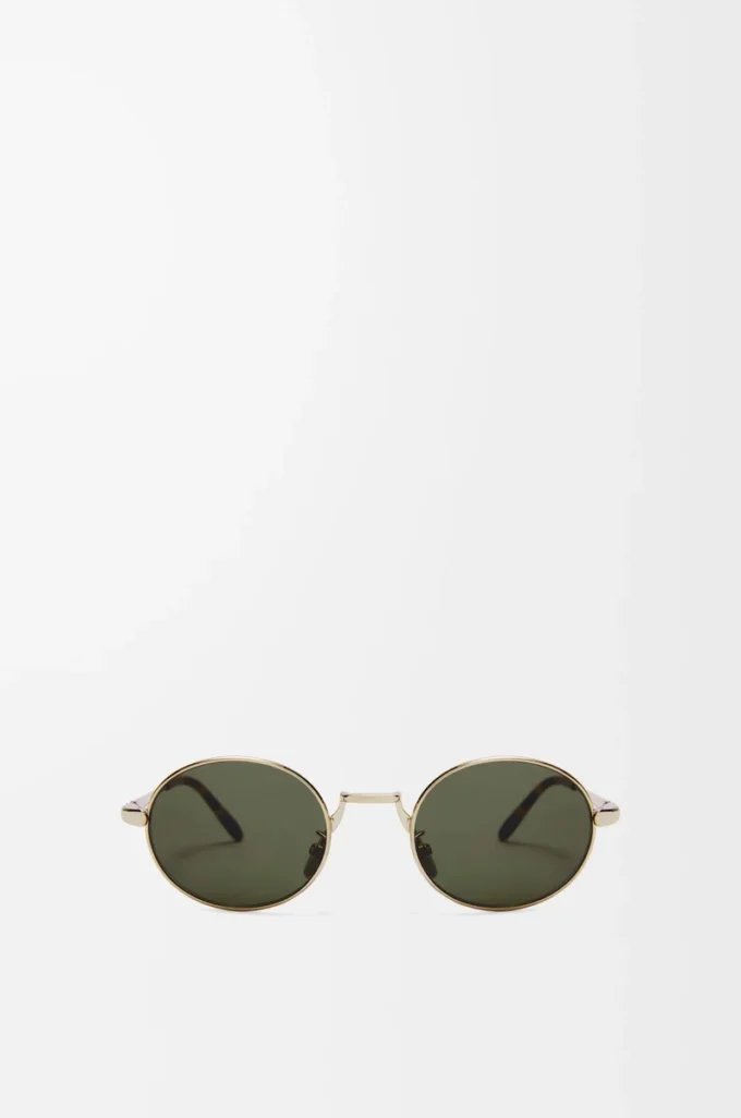 Lunettes de soleil ovales Groove Vert
