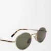 Lunettes de soleil ovales Groove Vert