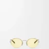 Lunettes de soleil ovales Groove Yellow