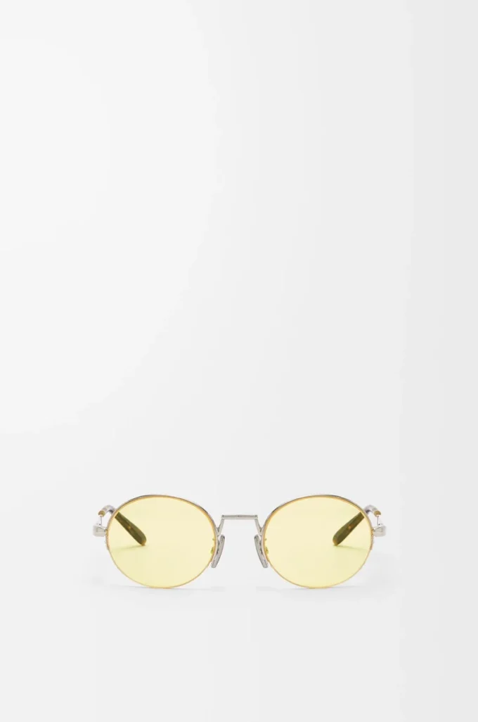 Lunettes de soleil ovales Groove Yellow