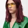 Lunettes de soleil ovales Groove Yellow