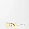 Lunettes de soleil ovales Groove Yellow
