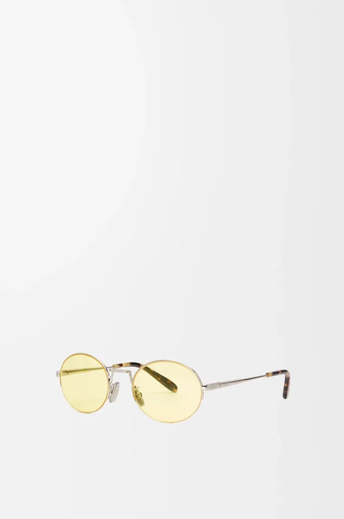 Lunettes de soleil ovales Groove Yellow