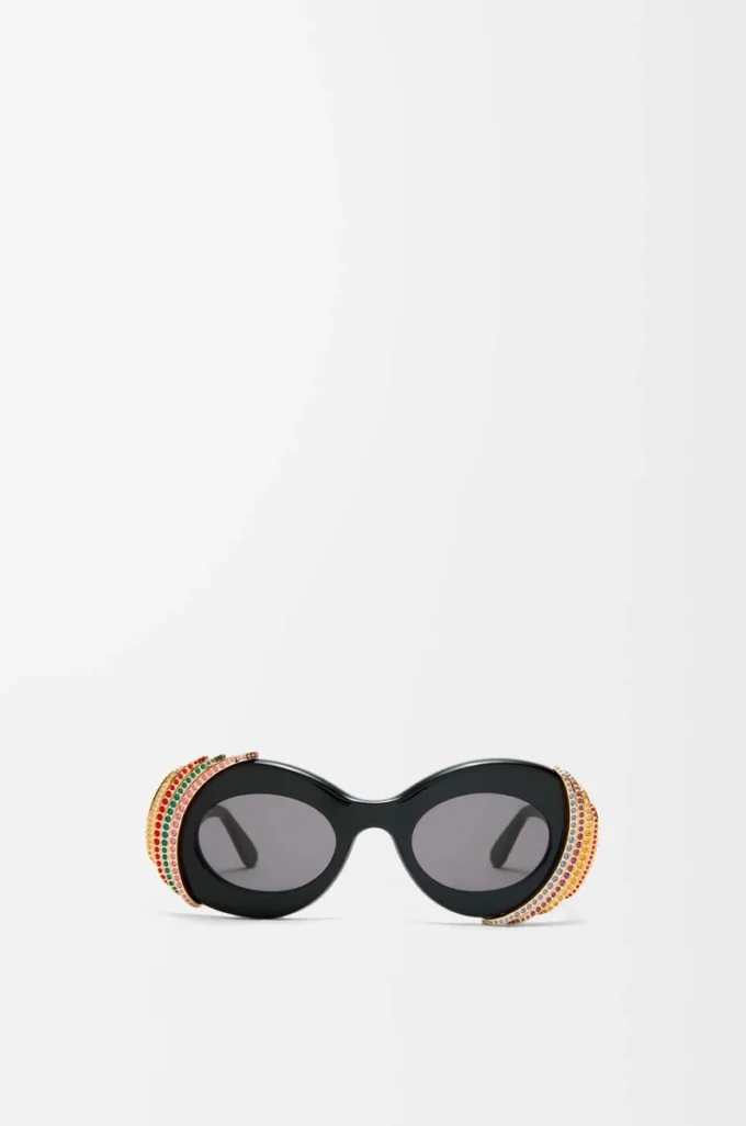 Lunettes de soleil Pavé Oval Multicolore/Noir