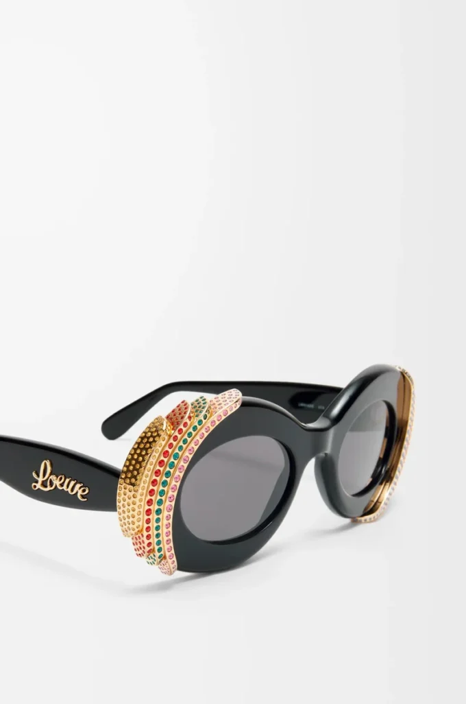 Lunettes de soleil Pavé Oval Multicolore/Noir