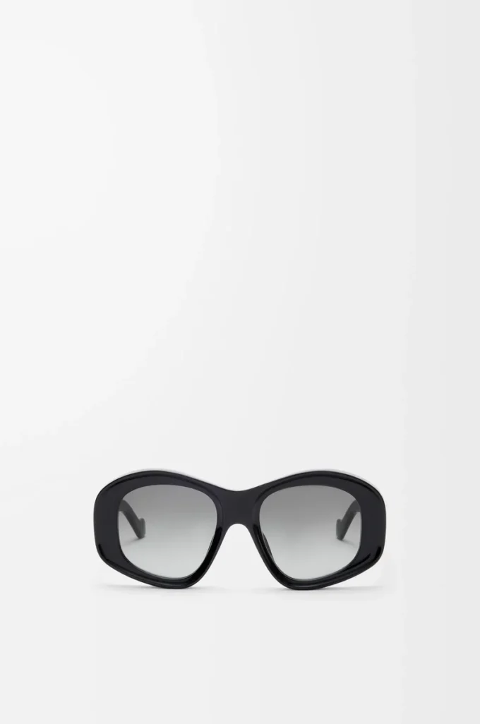 Lunettes de soleil pentagonales biseautées Black