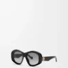 Lunettes de soleil pentagonales biseautées Black