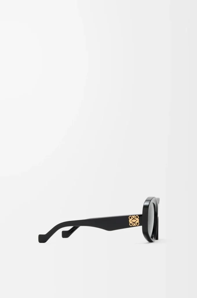 Lunettes de soleil pentagonales biseautées Black
