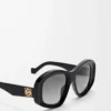 Lunettes de soleil pentagonales biseautées Black