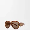 Lunettes de soleil Pilot Mask Dark Havana