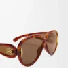 Lunettes de soleil Pilot Mask Dark Havana