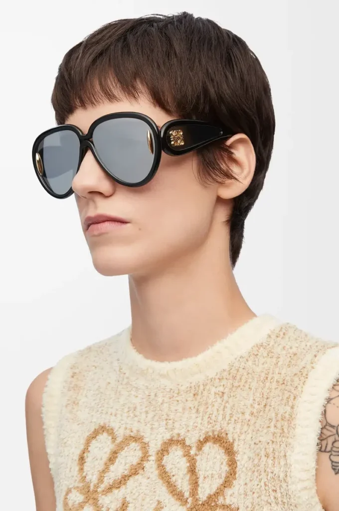 Lunettes de soleil Pilot Mask noires