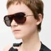 Lunettes de soleil Pilot Slim Havana