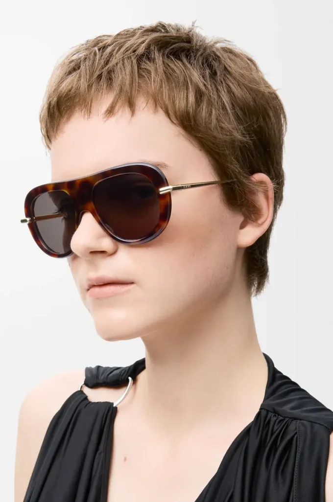 Lunettes de soleil Pilot Slim Havana