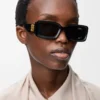 Lunettes de soleil rectangulaires Black