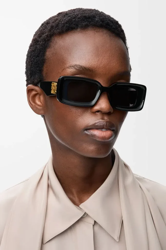 Lunettes de soleil rectangulaires Black