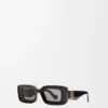 Lunettes de soleil rectangulaires Black