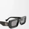Lunettes de soleil rectangulaires Black