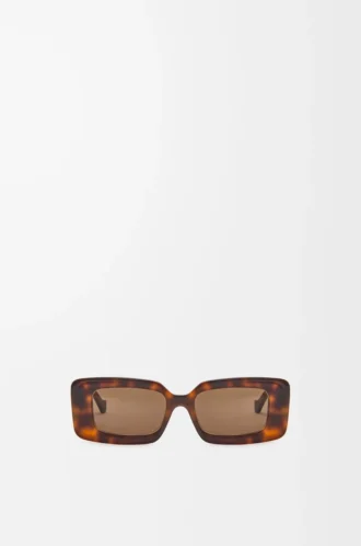 Lunettes de soleil rectangulaires Havana