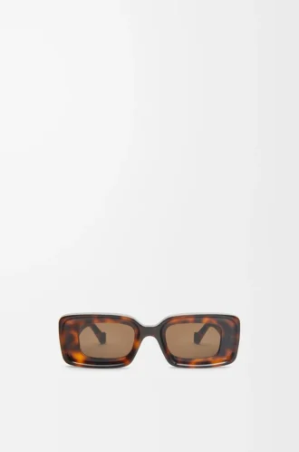 Lunettes de soleil rectangulaires Havana