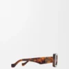 Lunettes de soleil rectangulaires Havana