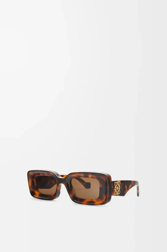 Lunettes de soleil rectangulaires Havana Lunettes de soleil rectangulaires Havana