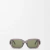 Lunettes de soleil rectangulaires Slim grises