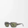 Lunettes de soleil rectangulaires Slim grises