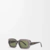 Lunettes de soleil rectangulaires Slim grises