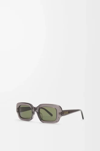 Lunettes de soleil rectangulaires Slim grises