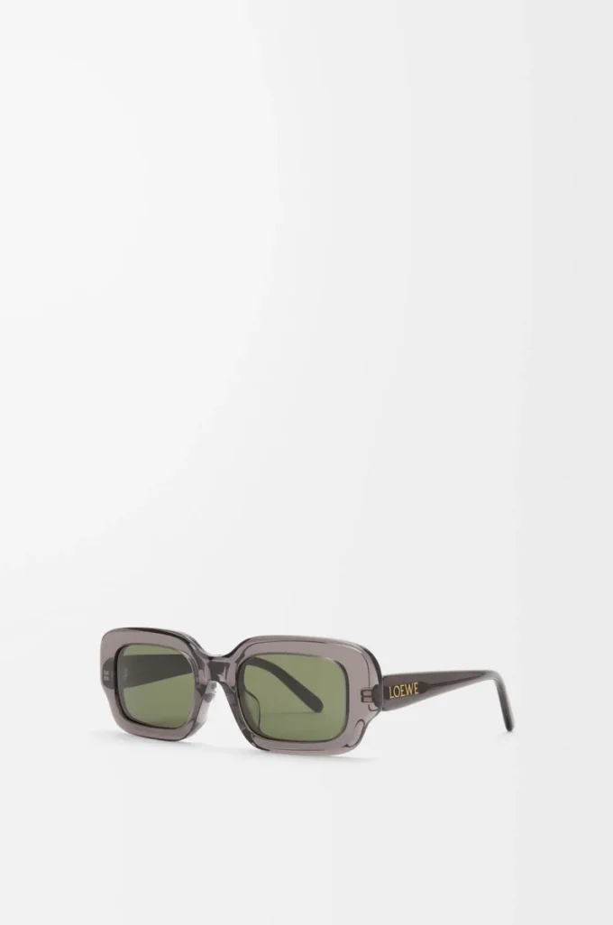 Lunettes de soleil rectangulaires Slim grises