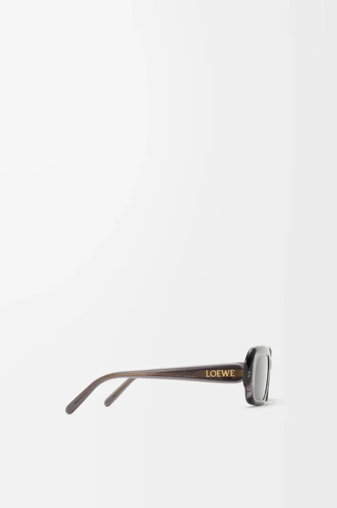 Lunettes de soleil rectangulaires Slim grises