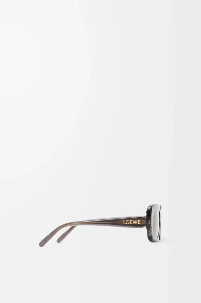 Lunettes de soleil rectangulaires Slim grises