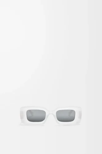 Lunettes de soleil rectangulaires White