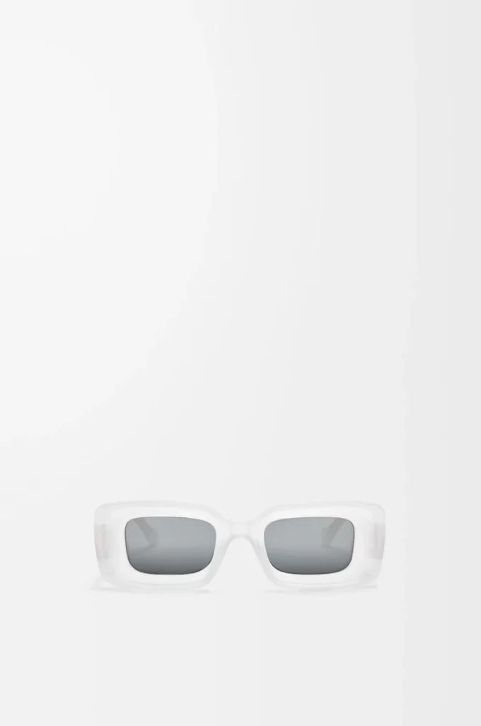 Lunettes de soleil rectangulaires White